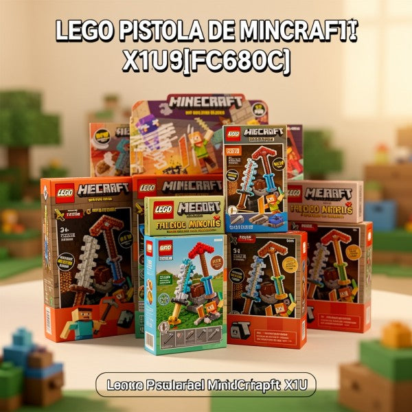 BLOQUES PISTOLA DE MINCRAFT X1U 8019{FC680C}