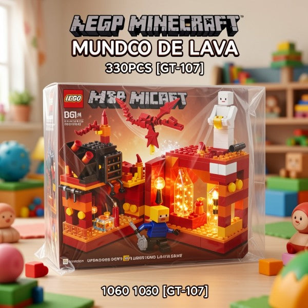BLOQUES MINECRAFT MUNDO DE LAVA 330PCS 1060 [GT-107]