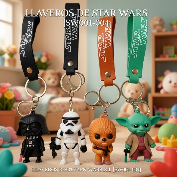LLAVEROS DE STAR WARS X1 [SW001-004]