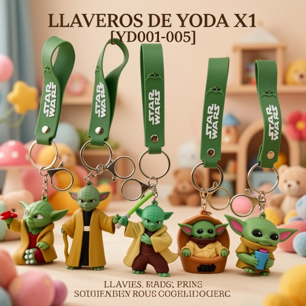 LLAVEROS DE YODA X1 [YD001-005]