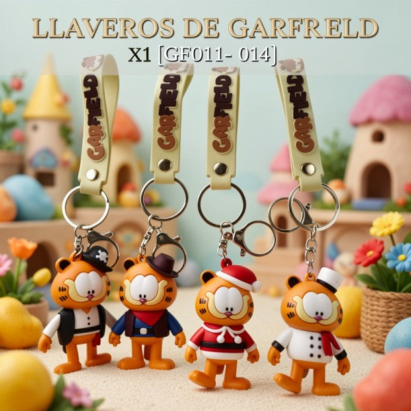 LLAVEROS DE GARFIELD X1 [GF011- 014]