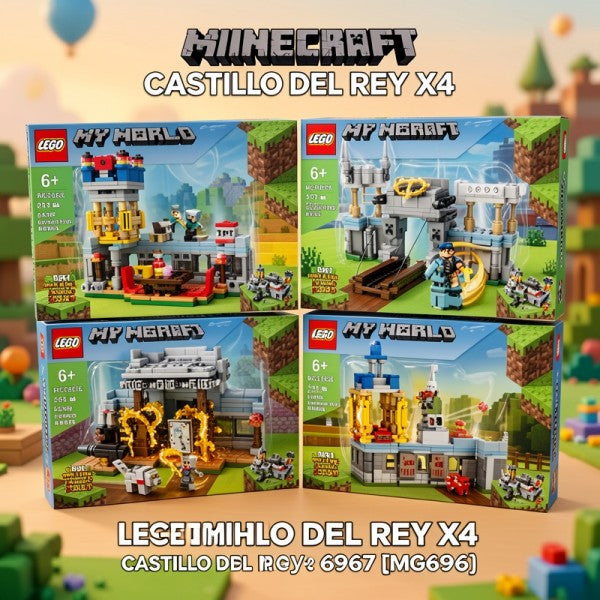 BLOQUES MINECRAFT CASTILLO DEL REY X4 6967 [MG696]