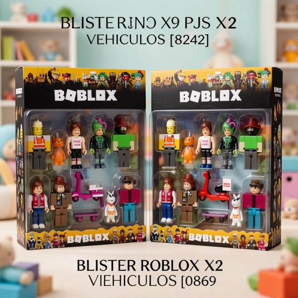 ROBLOX BLISTER X9 PJS Y X2 VEHICULOS [8242] 0869