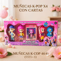 KPOP MUÑECAS X4 CON CARTAS 4600 [555-1]