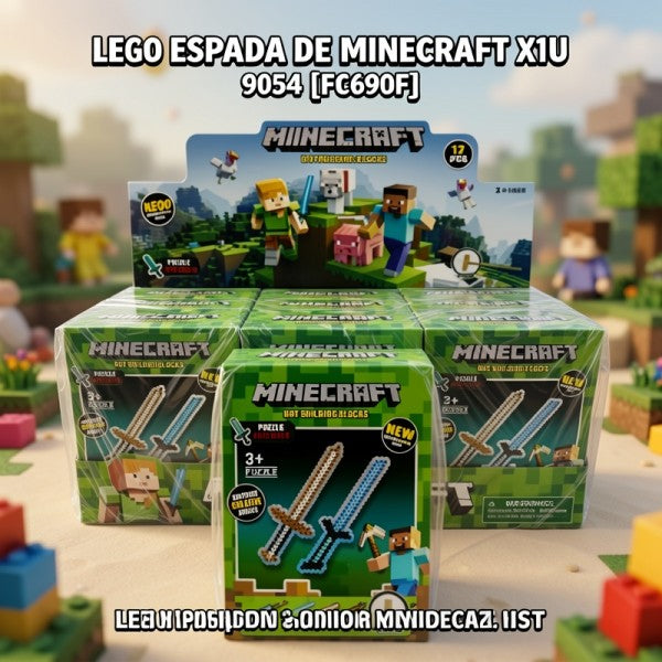 BLOQUES ESPADA DE MINECRAFT X1U 9054 [FC690F]