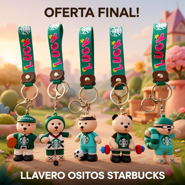 LLAVERO OSITOS STARBUCKS PRECIO FINAL!!!!