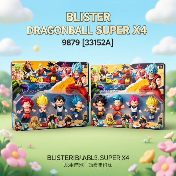DRAGON BALL SUPER EN BLISTER X4 9879 [33152A]