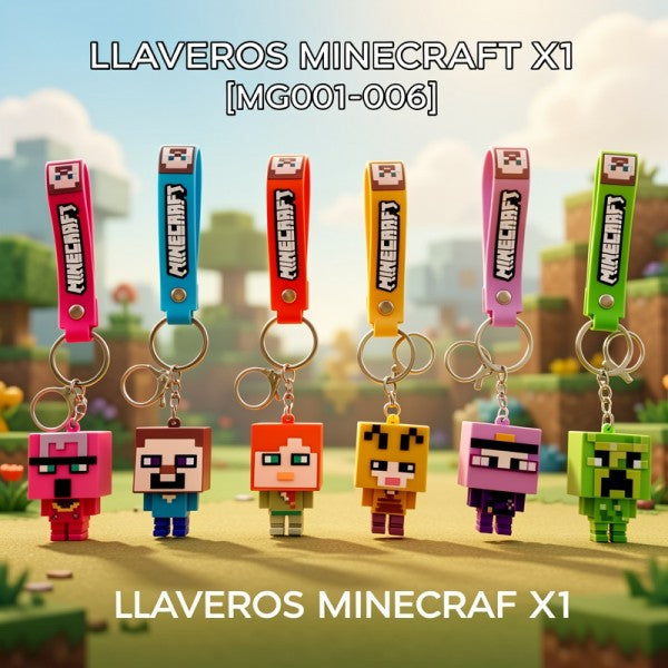 LLAVEROS MINECRAFT X1 [MG001-006]