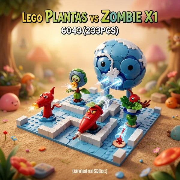 BLOQUES PLANTAS VS ZOMBIE X1 6043{233PCS}