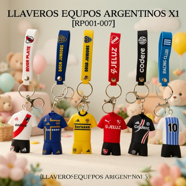 LLAVEROS EQUPOS ARGENTINOS X1 [RP001-007]