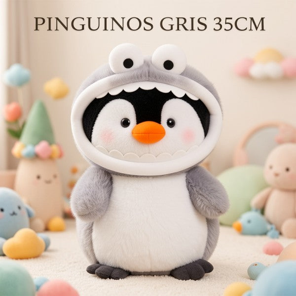 PINGUINO GRIS 35CM