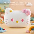 ALMOHADON KITTY ROSA CON FLOR 48*58CM