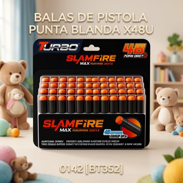 BALAS DE PISTOLA PUNTA BLANDA X48U 0142[BT352]