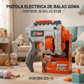 PISTOLA ELECTRICA DE BALAS GOMA CONTIENE 36 BALAS 0128[BIG523-1