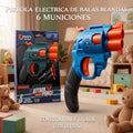 PISTOLA ELECTRICA DE BALAS BLANDAS 6 MUNICIONES 0326[BT326]