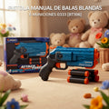 PISTOLA MANUAL DE BALAS BLANDAS 6 MUNICIONES 0333 [BT306]