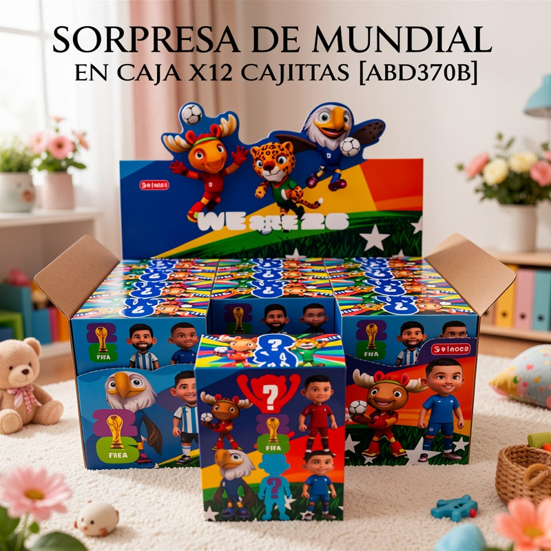 SORPRESA DE MUNDIAL EN CAJA X12 CAJITAS [ABD370B]