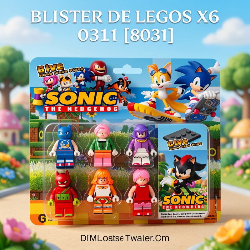 SONIC BLISTER DE LEGO X6 0311 [8031]