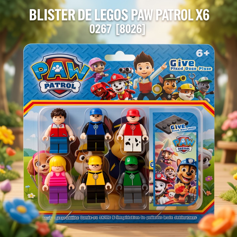 PAW PATROL BLISTER DE LEGO X6 0267 [8026]