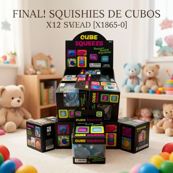 SQUISHY CUBO DE HIELO X12 [X1865-01] PRECIO FINAL!!!