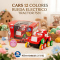 AUTO CARS 12 COLORES RUEDA ELECTRICO TRACTOR 7531 [V318]