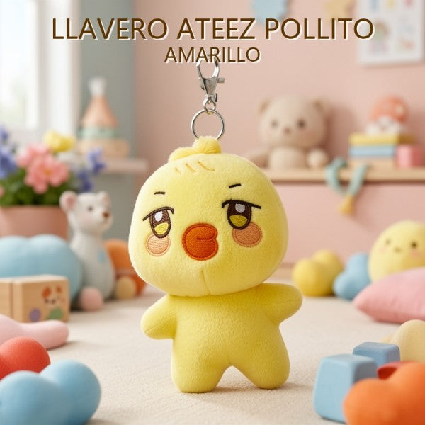 LLAVERO ATEEZ POLLITO AMARILLO