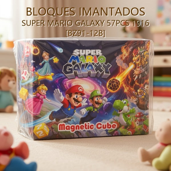 BLOQUES IMANTADOS SUPER MARIO GALAXY 57PCS 1916 [BZ91-12B]