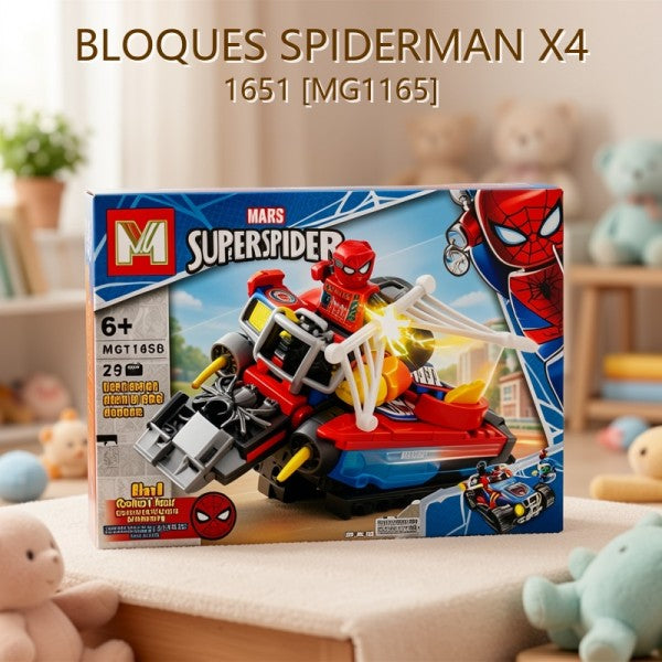 BLOQUES SPIDERMAN X4 1651 [MG1165]