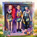 K POP MUÑECA X3 CON ACCESORIO 0025 [KP-03]