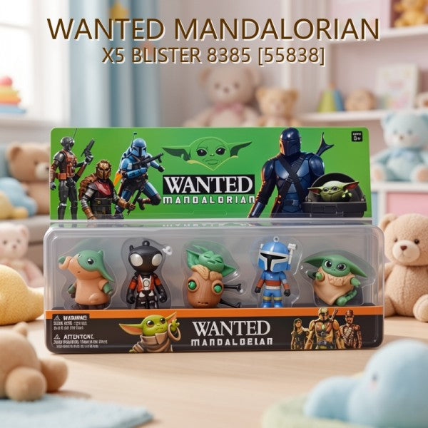 STAR WARS WANTED MANDALORIAN X5 BLISTER 8385 [55838]