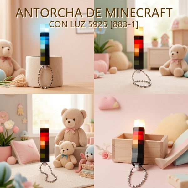 MINECRAFT ANTORCHA CON LUZ 5925 [883-1]