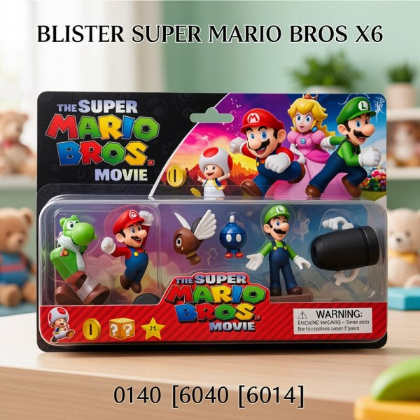 SUPER MARIO BROS BLISTER X6 0140 [6014]