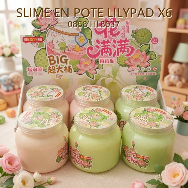 SLIME EN POTE LILYPAD X6 0858 HL8037