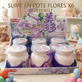 SLIME EN POTE FLORES X6 0858 HL8037