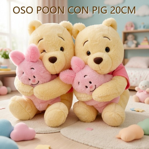 OSO POOH CON PIG 20CM