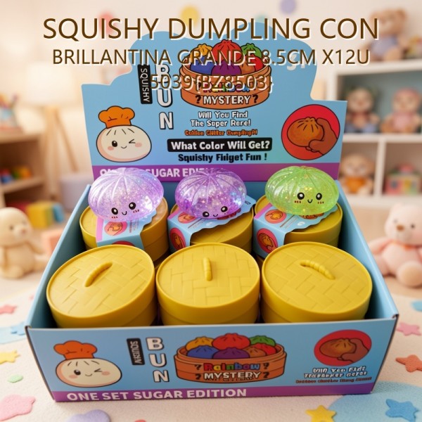 SQUISHY DUMPLING MALTOSA GRANDE 8.5CM X12U 5039{BZ8503}