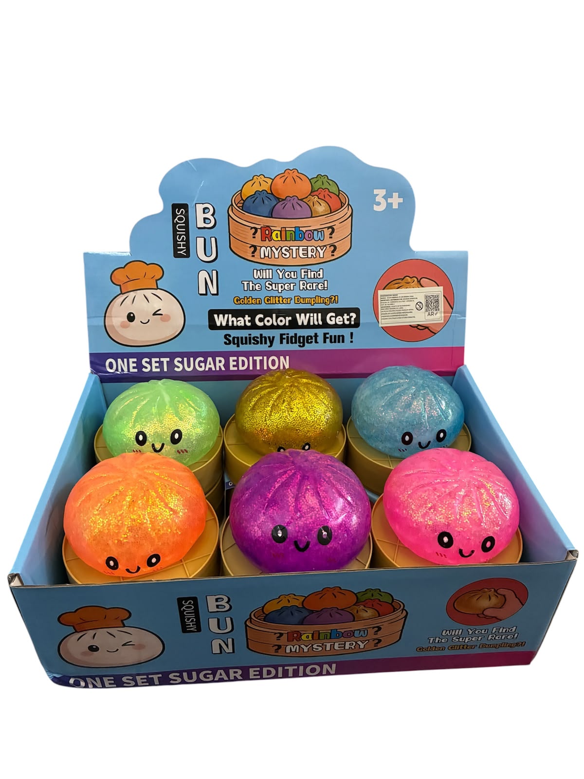 SQUISHY DUMPLING BRILLOSO X12 UNIDADES