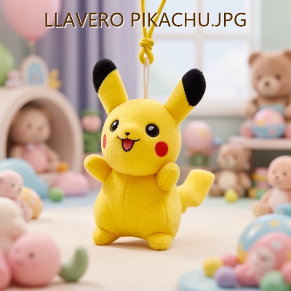 LLAVERO DE PELUCHE PIKACHU