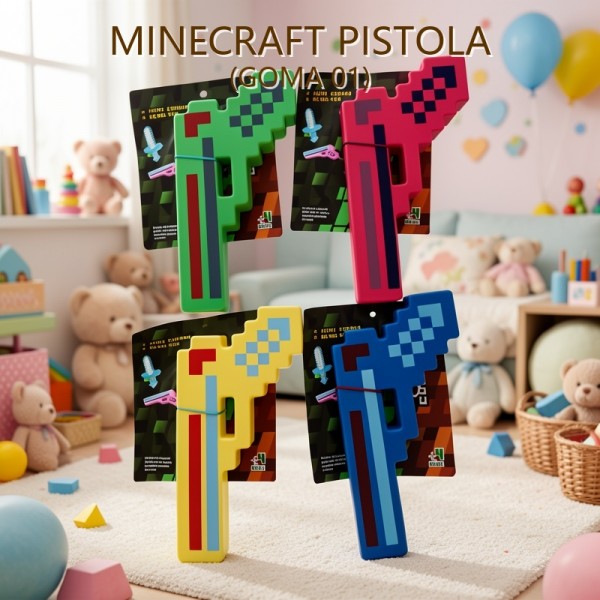 MINECRAFT PISTOLA (GOMA 01)