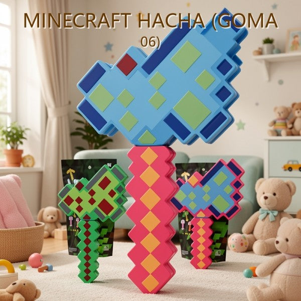 MINECRAFT HACHA (GOMA 06)