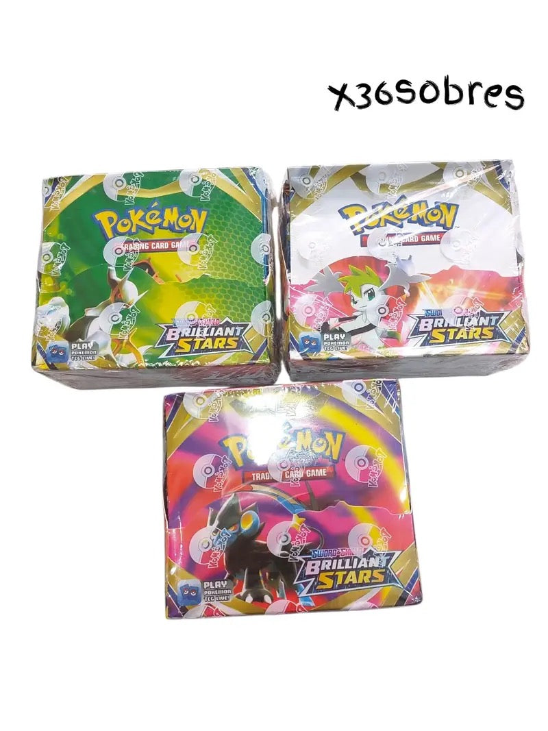 CARTAS POKEMON X36 SOBRES EN CAJA 