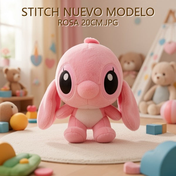 STITCH NUEVO MODELO ROSA 20CM