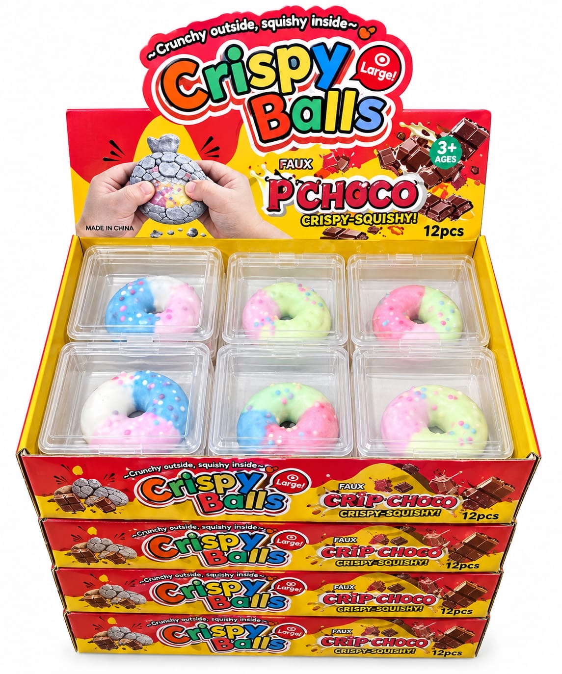 SQUISHY DONUT CROCANTE X12 UNIDADES FINAL