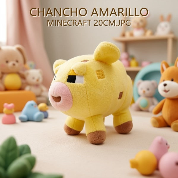 CHANCHO AMARILLO MINECRAFT 20CM