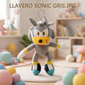 LLAVERO DE PELUCHE SONIC GRIS