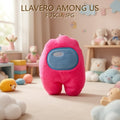 LLAVERO DE PELUCHE AMONG US FUCSIA