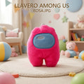 LLAVERO DE PELUCHE AMONG US ROSA