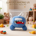 LLAVERO DE PELUCHE AMONG US AZUL REVERSIBLE