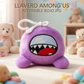 LLAVERO DE PELUCHE AMONG US ROJO REVERSIBLE