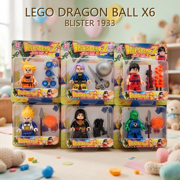 LEGO DRAGON BALL X6 BLISTER 1933 19-33